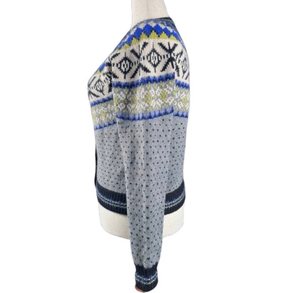 Heartloom Sylvia Cardi Fair Isle Scandi Girl Nordic Hygge Cardigan (Size L) - Picture 6 of 16